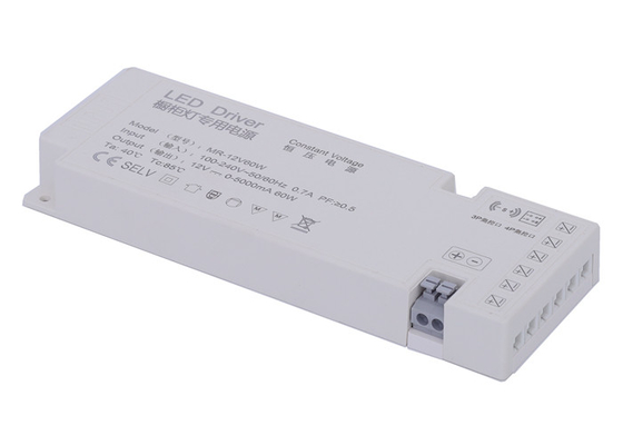 motorista 60W do diodo emissor de luz de 5A 12V Constant Voltage para a luz da fita do canal do diodo emissor de luz