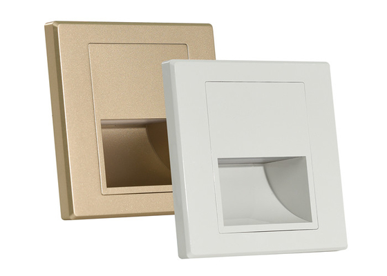 O diodo emissor de luz Recessed o soquete da luz da montagem da parede um dourado branco de 1,5 watts