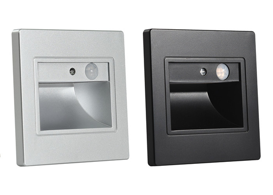 Sensor de movimento automático da luz da parede do diodo emissor de luz a instalação recessed 1,5 watts