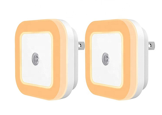 Plástico UE/USA do ABS de 1 watt da tomada automática da luz da noite do diodo emissor de luz do sensor da fotocélula