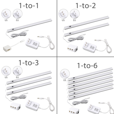 Diodo emissor de luz montado sob o armário de cozinha que leve o sensor da onda da mão 12V para o corredor